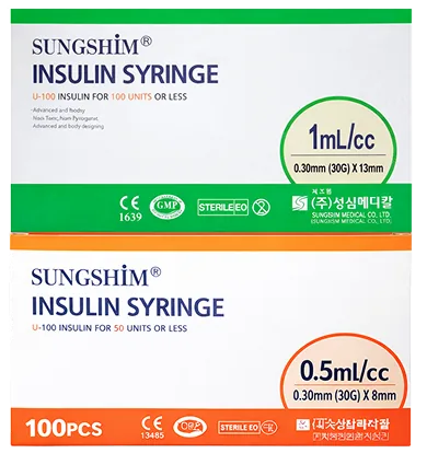 Sungshim insulin syringe polybag packaging